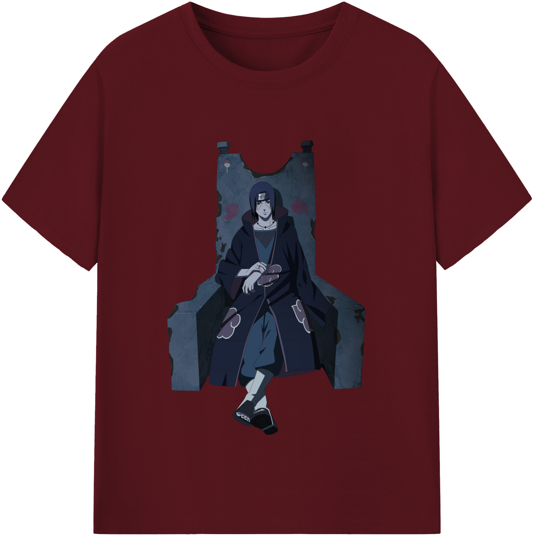 （画像用） NARUTO -ナルト- うちは イタチ Uchiha Itachi 綿100％半袖Tシャツ（フロントプリント）